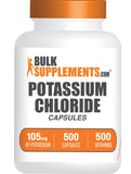 BulkSupplements cápsulas de cloruro de potasio, sustitutivo de sal para cocinar con menos sodio.
