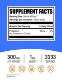 Bulksupplements Citrato de Potasio en polvo, porción diaria para equilibrio mineral