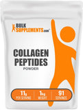 BulkSupplements colágeno hidrolizado en polvo de vacuno 1 kg para cabello y uñas