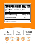 BulkSupplements condroitina sulfato, porción medida, ideal para batidos