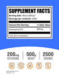 BulkSupplements CoQ10 cucharita de medida facilita la dosificación.
