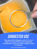 BulkSupplements CoQ10 envase vidrio facilita almacenamiento seguro.
