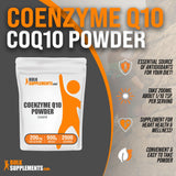 BulkSupplements CoQ10 etiqueta legible para control de lote.