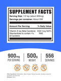 BulkSupplements Beta Caroteno Polvo con dosificador: control de porciones sencillo