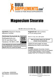 BulkSupplements estearato de magnesio polvo, agente de flujo que facilita la producción de tabletas.