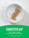 Etiqueta BulkSupplements con información clara de las cápsulas de maca negra.