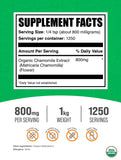 BulkSupplements extracto de manzanilla orgánico en polvo, envase práctico para uso diario