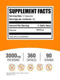 BulkSupplements glicina cápsulas: etiqueta clara para confianza y control de dosis