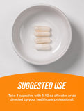 BulkSupplements glicina cápsulas: servicio de 4 cápsulas para dosificación precisa