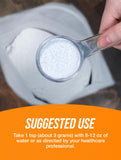 BulkSupplements Glicina: mezcla fácil que se disuelve rápido en bebidas.