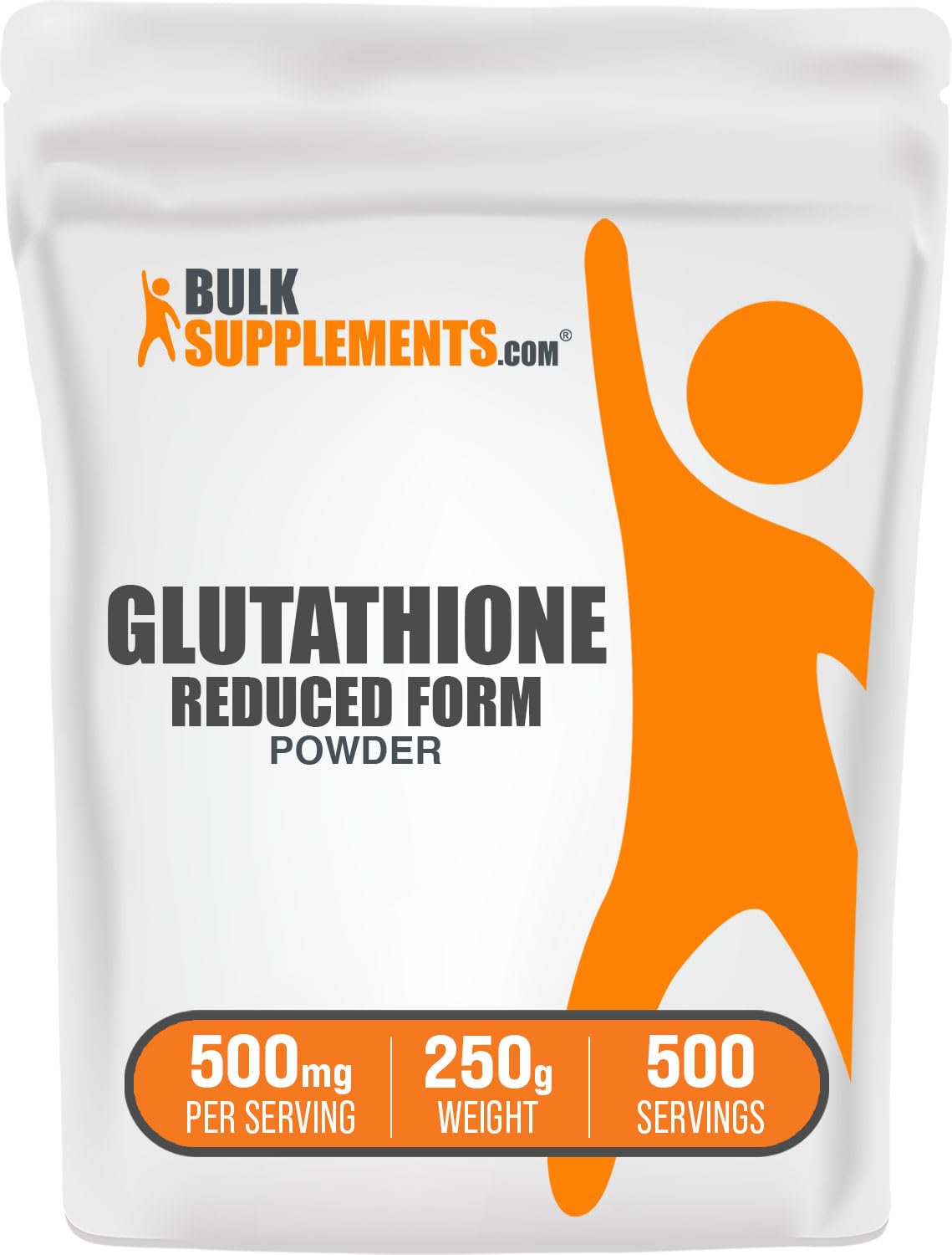 BulkSupplements glutatión reducido polvo, empaque compacto para uso diario
