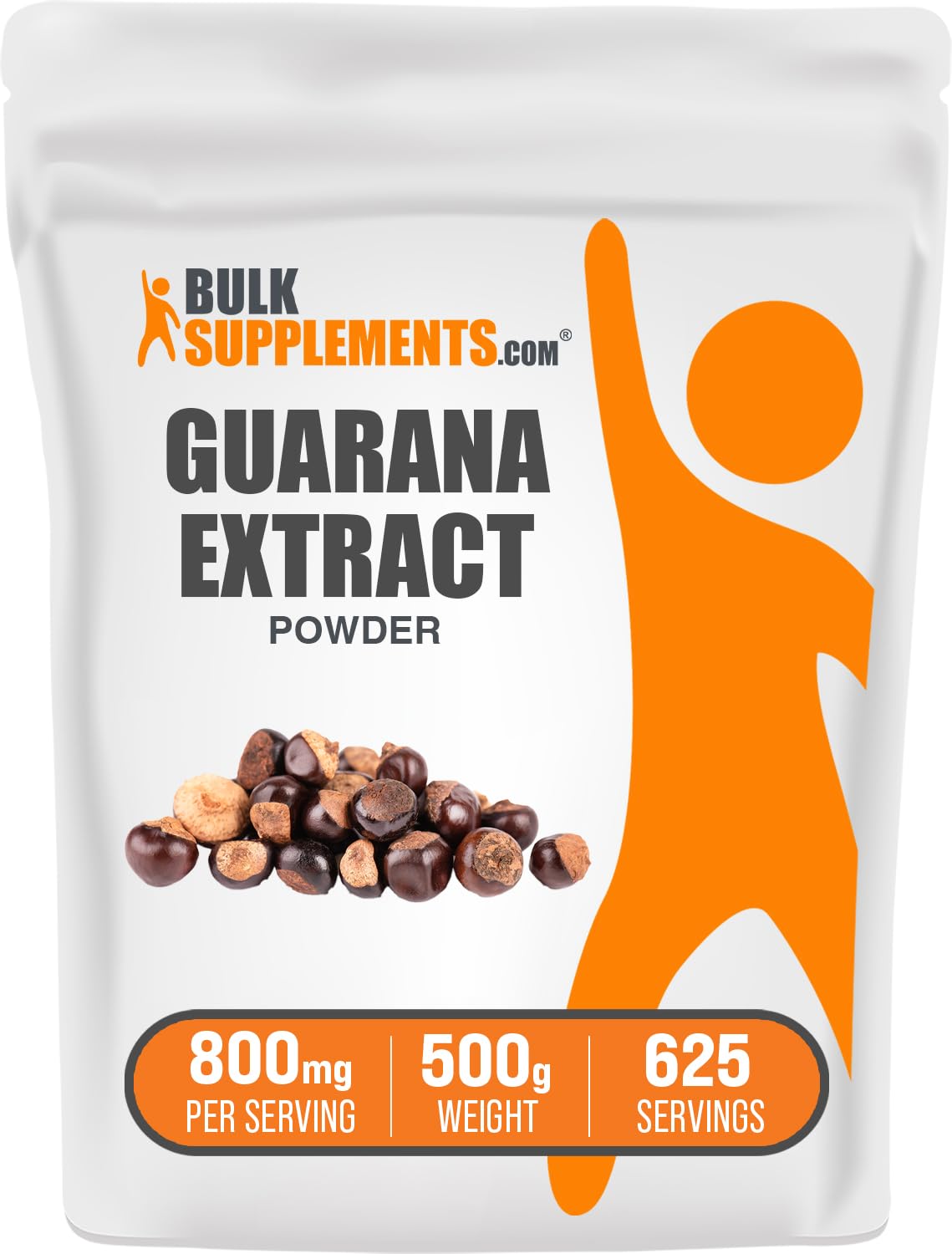 BulkSupplements Guaraná Extract Powder - bote: energía sostenida para la jornada
