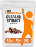 BulkSupplements Guaraná Extract Powder - bote: energía sostenida para la jornada