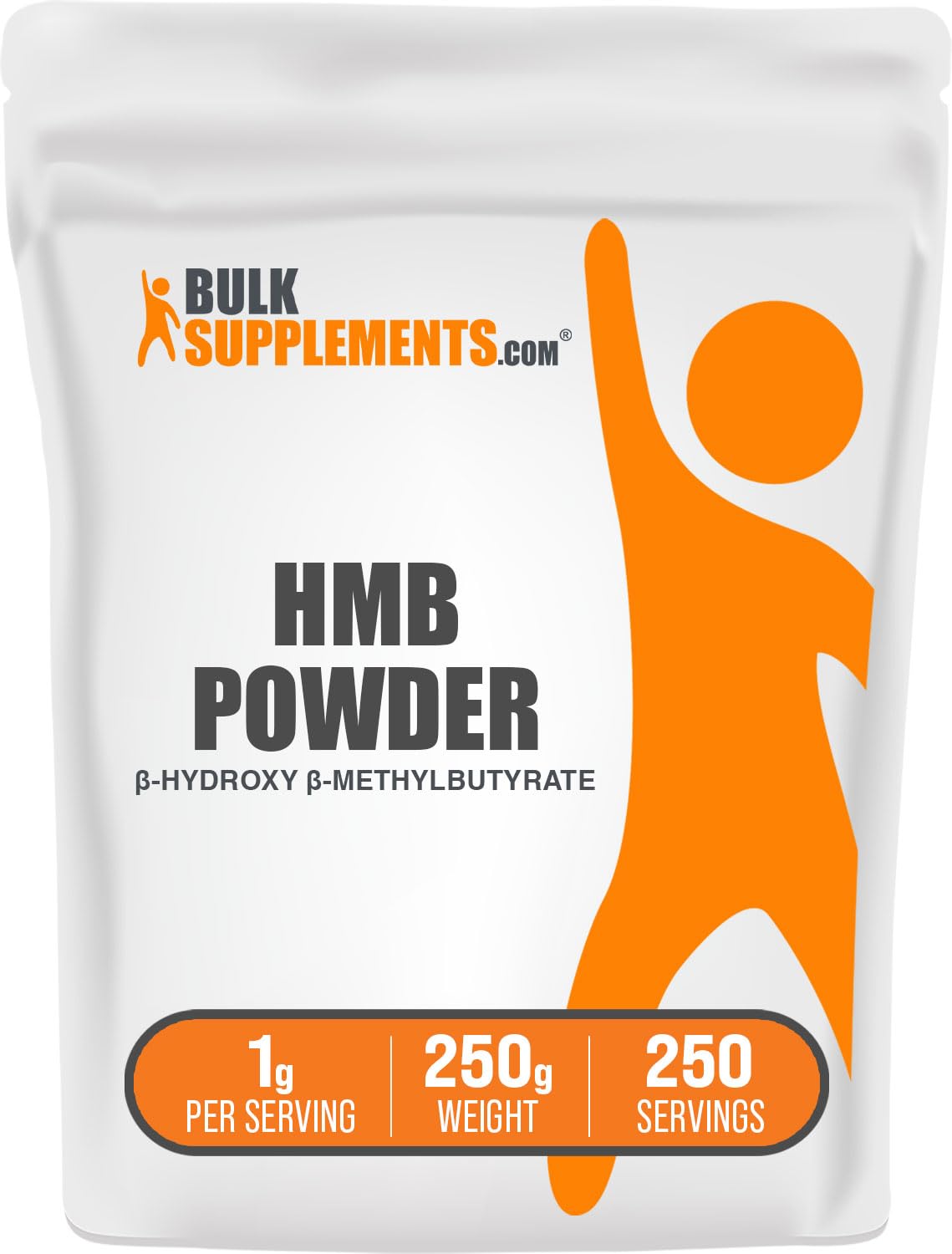 BulkSupplements HMB polvo 1 g porción para apoyo muscular