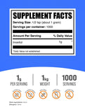 Inositol BulkSupplements Polvo sin sabor fácil de mezclar en bebidas