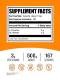 Bulksupplements L-Citrulina Malato 2:1, cucharilla para dosis precisa.