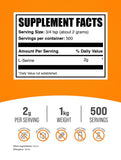 BulkSupplements L-Serina en polvo, textura fina para mezclar fácilmente