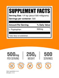 BulkSupplements L-triptofano envase 250 g, práctico para incorporar en la rutina