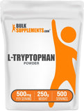 BulkSupplements L-triptofano polvo porción, ideal para uso diario en batidos