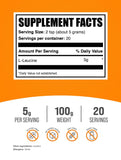 BulkSupplements L-Leucina sin sabor, fácil de mezclar en bebidas.