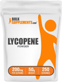 BulkSupplements Licopeno Polvo 10 mg en frasco, ideal para batidos