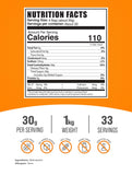 BulkSupplements Maltodextrin con cuchara de medición, dosis por porción para entrenamientos.