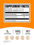 BulkSupplements MSM, dosificador incluido para dosis consistentes.