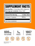 BulkSupplements NAC polvo con dosificador para medición precisa