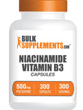 BulkSupplements Niacinamida, botella de 500 mg, cápsulas fáciles de tragar para uso diario