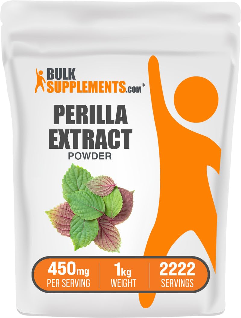 BulkSupplements Perilla Extracto Polvo, envase 1 kg para uso diario