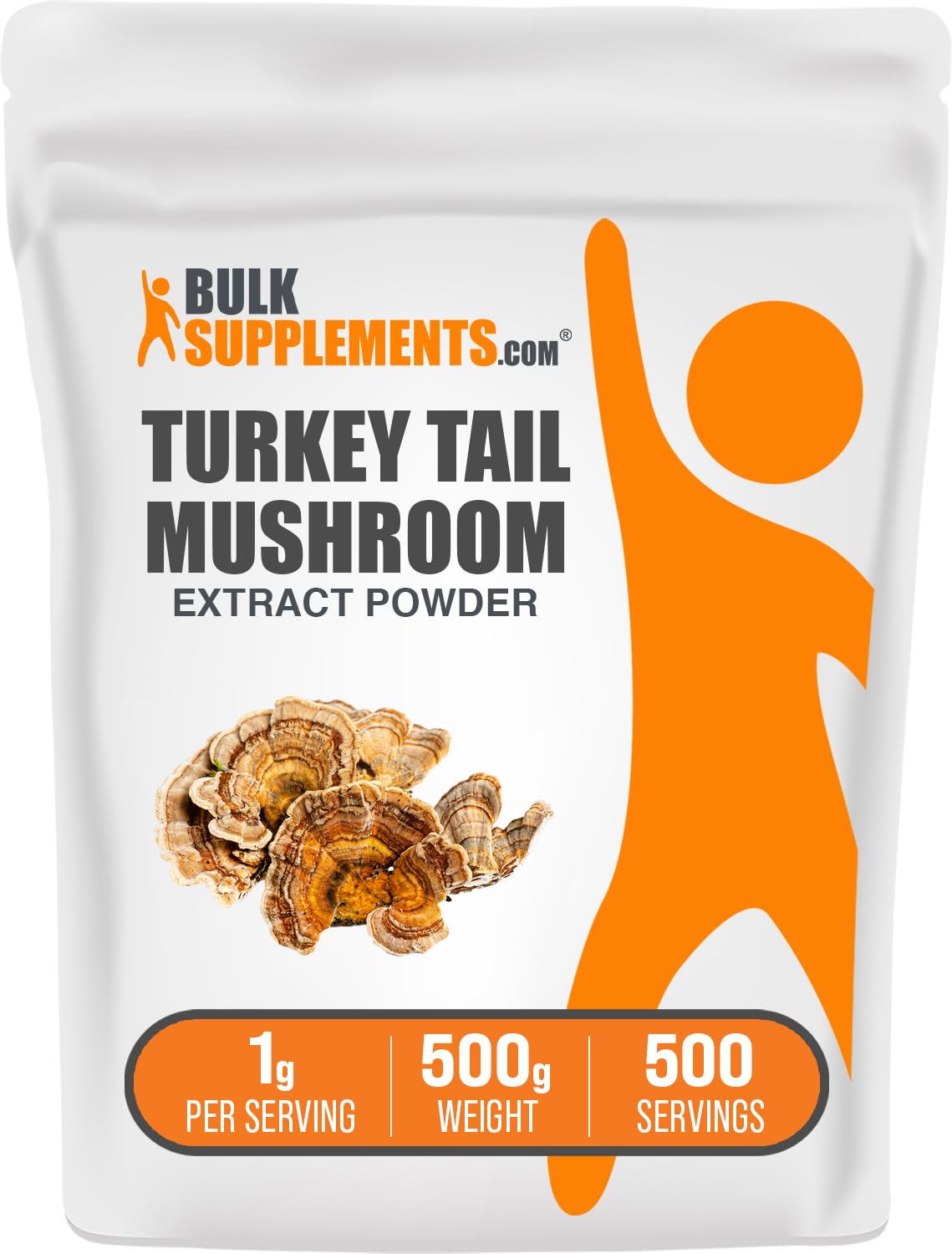 Bulksupplements, polvo extracto hONGO cola de pavo, verter en vaso para uso diario