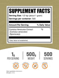 Bulksupplements, polvo hONGO cola de pavo, cuchara de medición lista para batidos