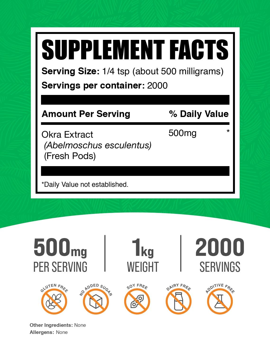 BulkSupplements Taza medidora para polvo de quingombo, dosis fáciles para apoyar tu bienestar.