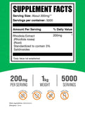 BulkSupplements Polvo con medidor facilita dosificar dosis de rhodiola.
