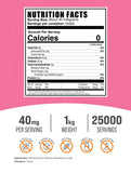 BulkSupplements Stevia Extract Powder, endulzante natural sin calorías para bebidas.