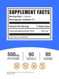 BulkSupplements TUDCA: cápsulas de 500 mg listas para uso diario.
