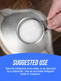 BulkSupplements Vitamina D3 en polvo: etiqueta clara para almacenamiento y control.