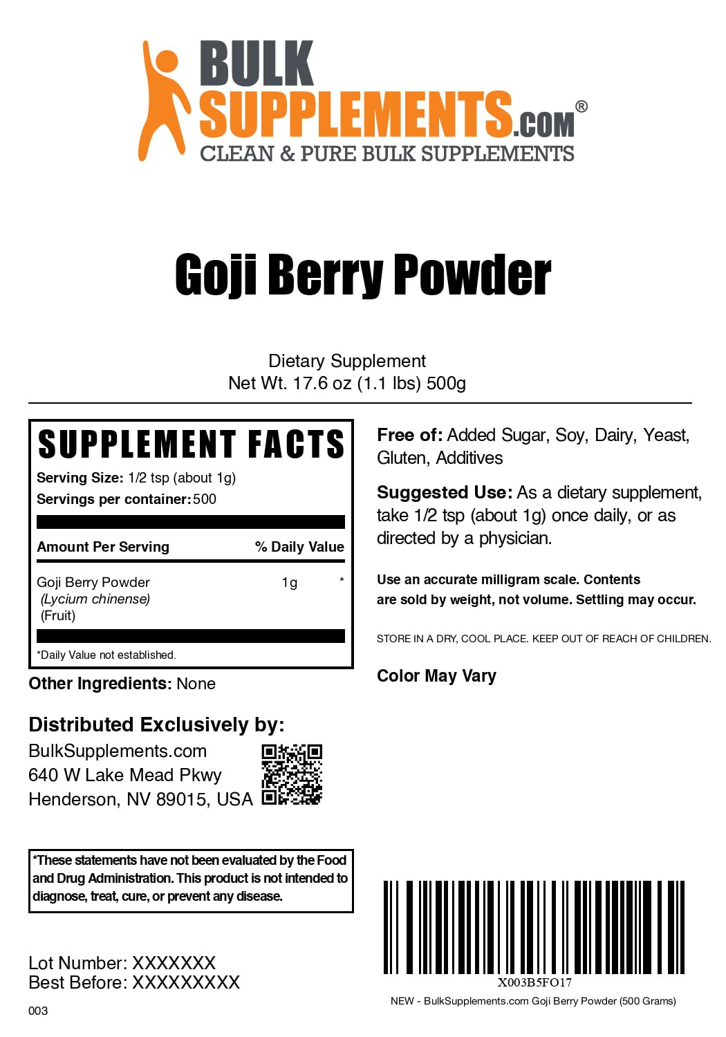 Porción diaria de Wolfberry Extract facilita una ingesta sencilla y constante