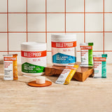Bulletproof barra proteica crujiente sabor mantequilla de cacahuete chocolate para picnic