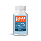Bulletproof cápsulas carbón activado coco para desintoxicación suave y alivio de gases.
