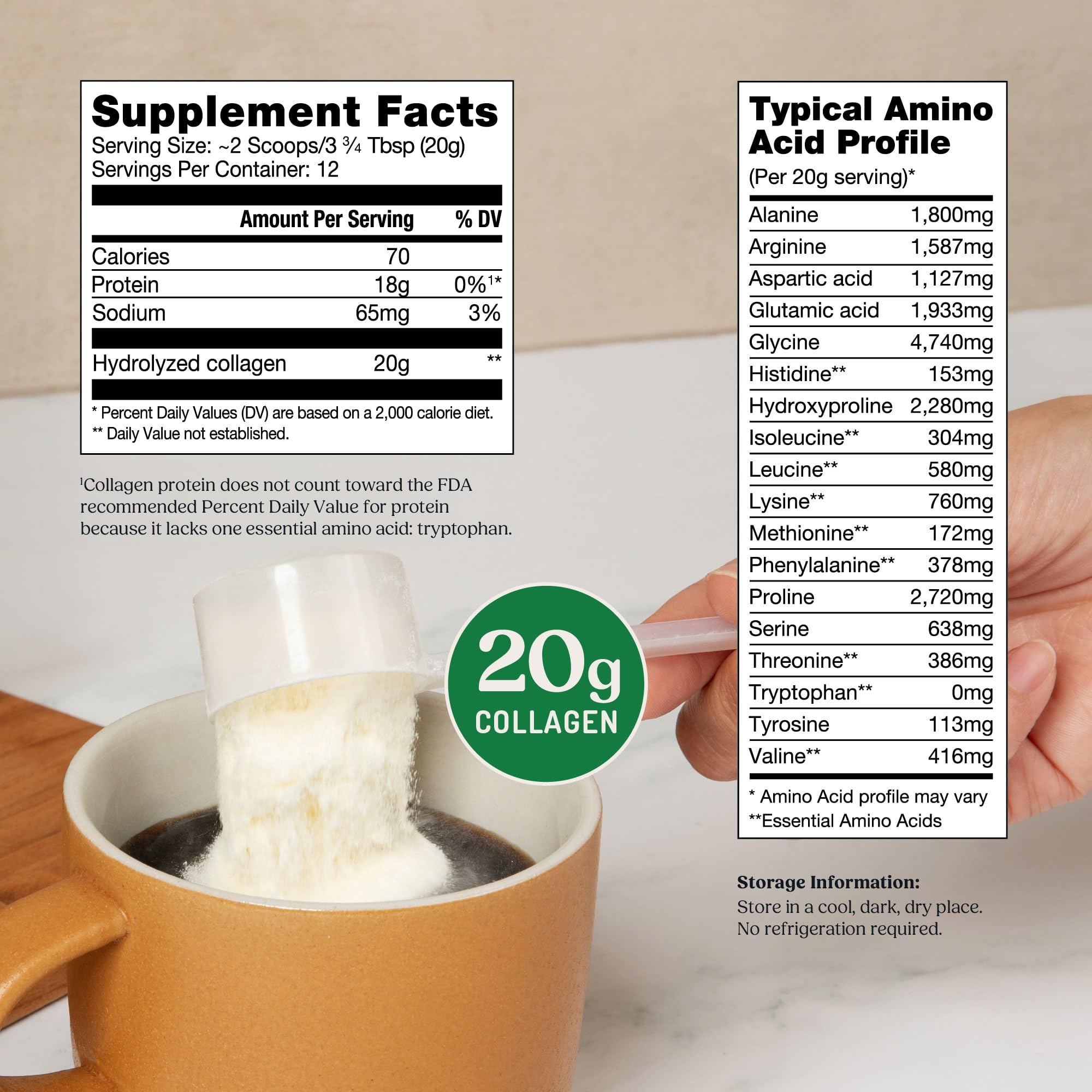 Bulletproof Colágeno en batido de fruta, añade proteína neutra.