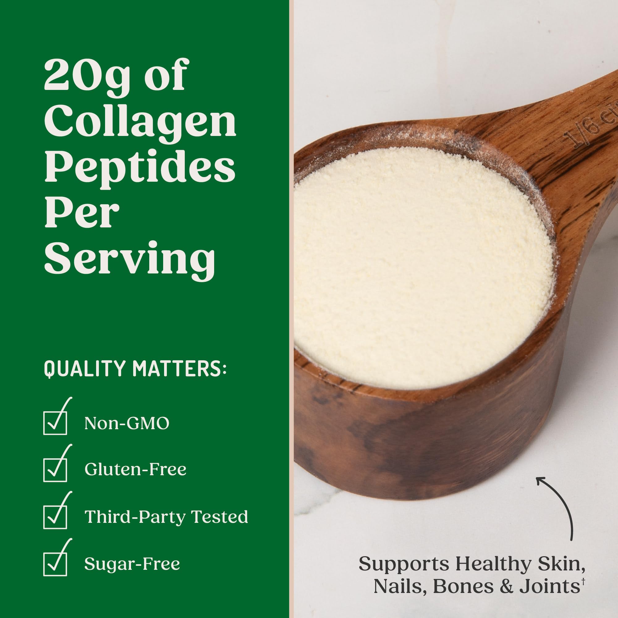 Bulletproof Colágeno Peptidos, polvo fino sin sabor, perfecto para sopas.