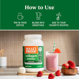 Bulletproof Collagen Peptidos sin sabor, se añade a sopas para aporte diario.