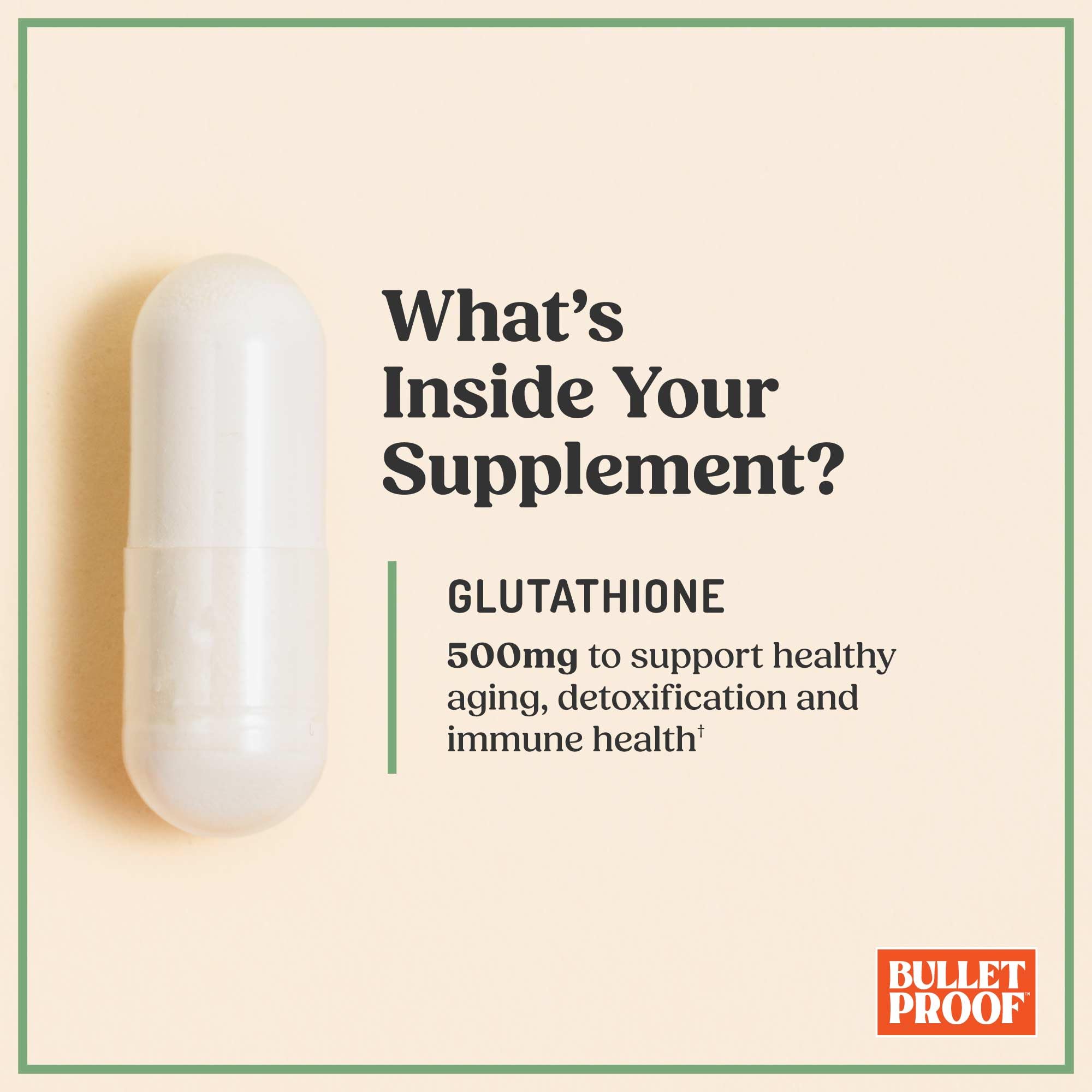 Dosis diaria de Bulletproof Glutathione Force para soporte hepático