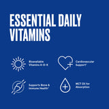 Bulletproof Vitaminas A-D-K Softgels para huesos y salud del corazón