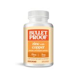 Bulletproof Zinc con Cobre: botella frontal para tomar diariamente con comida.