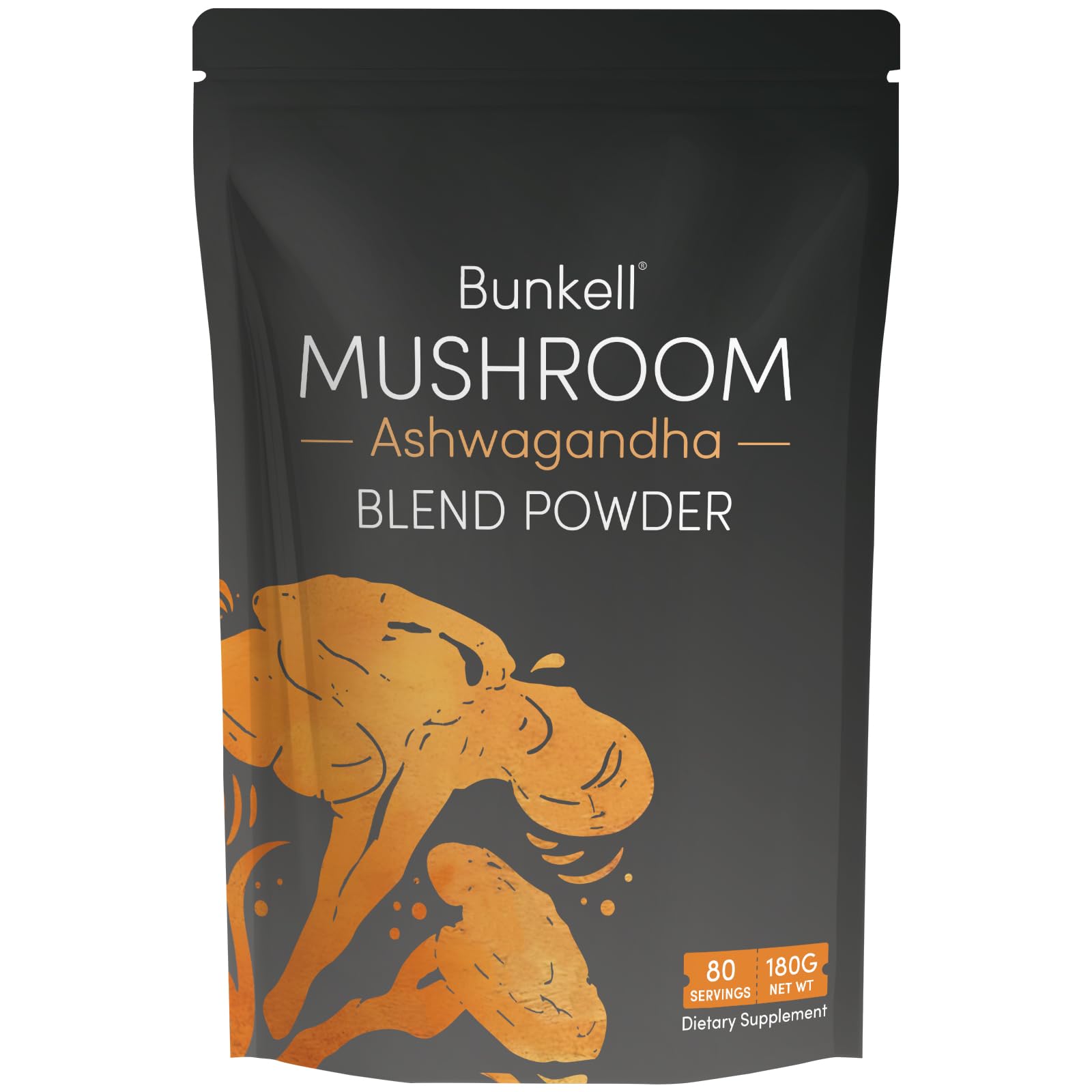 Bunkell Ashwagandha Hongos polvo perfecto para café o té energizante