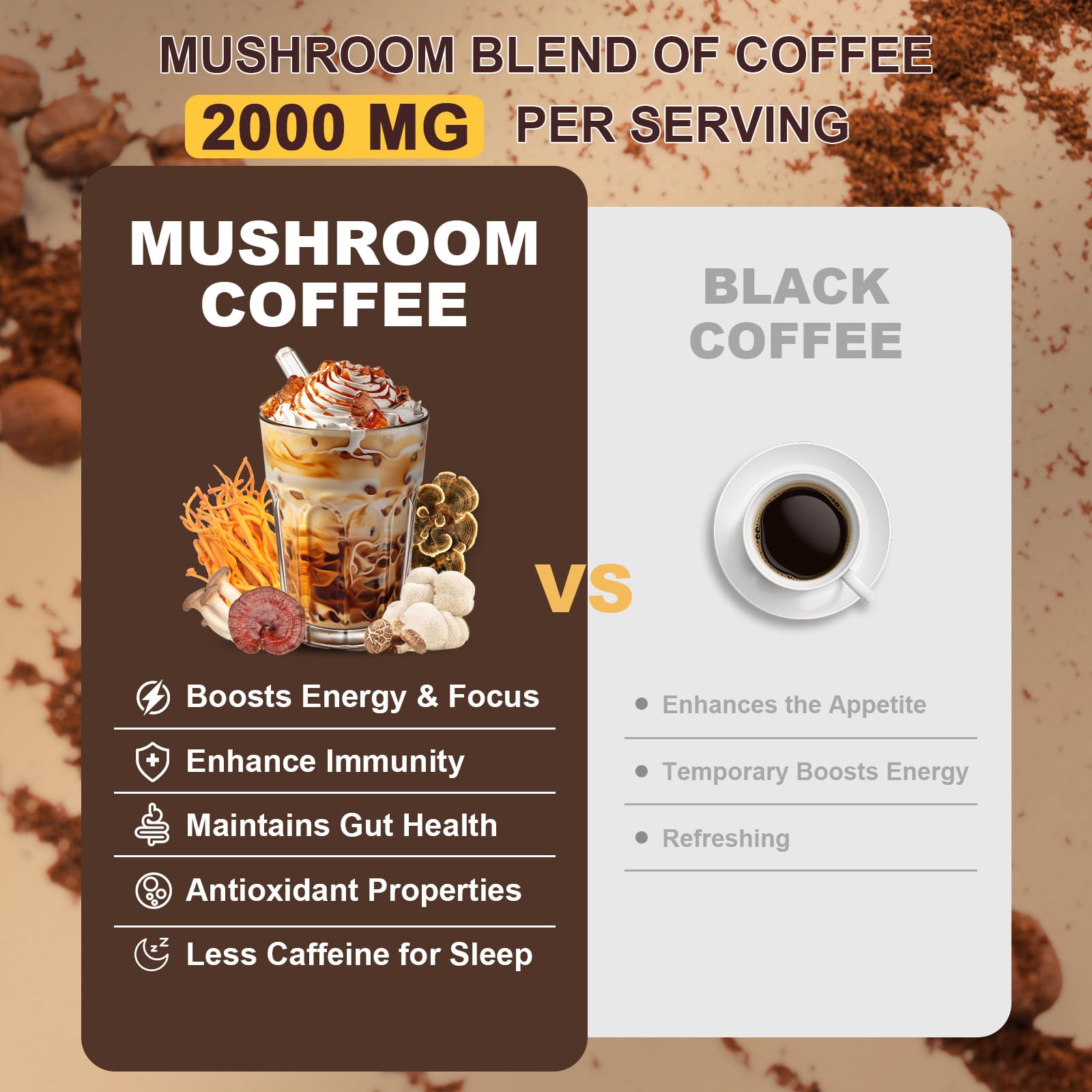 Bunkell Café hongo Shiitake: sabor suave y digestión equilibrada.