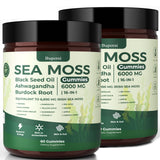 Gomitas Buporai Sea Moss 16-1 en envase, ideal para energía diaria.