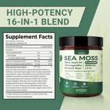 Textura suave de las gomitas Buporai Sea Moss 16-1 para consumo en movimiento.